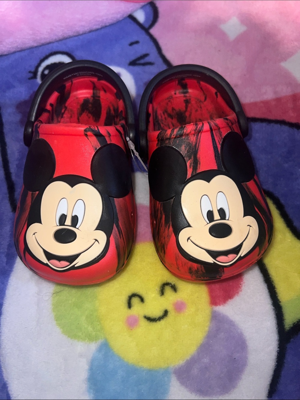 Disney Mickey Mouse Red and Black Kids Slip-On Clogs